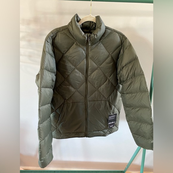 !! Eddie Bauer Men's CirrusLite Skylighter Down Jacket ✨ Capers Green Size Large - Picture 12 of 12